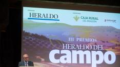 Luis Miguel Albisu, doctor en Economía Agraria, recibe el premio a la Mayor Implicación en el Sector Agroalimentario.