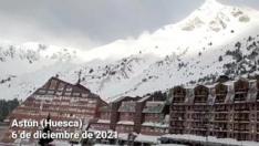 Los espesores de nieve acumulados obligan a provocar avalanchas en Astún