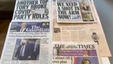 La prensa carga contra Boris Johnson por una presunta fiesta en Downing Street en plena pandemia