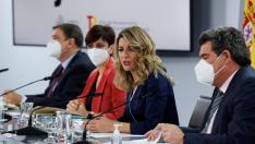 Intervención de Yolanda Díaz en la rueda de prensa del Consejo de Ministros