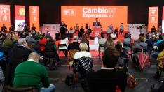 Sánchez asiste a la presentación del candidato socialista a la presidencia de la Junta