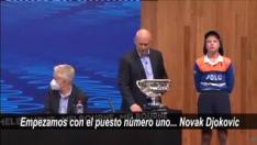 Los organizadores celebran el sorteo con el serbio como cabeza de serie