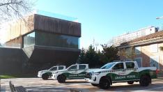 Los tres nuevos vehículos de la Unidad Verde de Zaragoza