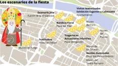 Mapa San Valero 2022 Zaragoza