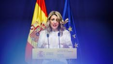 La vicepresidenta y ministra de Trabajo, Yolanda Díaz