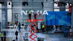 Preparations for GSMA's 2022 Mobile World Congress (MWC) in Barcelona