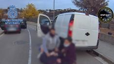 Momento de la detención del narco