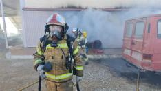 Incendio en una casa de campo de Épila