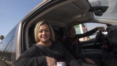 Oksana Jantya, ucraniana que vive en Zaragoza y que viaja a Polonia a traer refugiados.