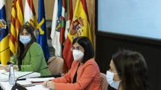 Sira Repollés y Carolina Darias han presidido las jornadas sobre vigilancia de Salud Pública en Zaragoza.