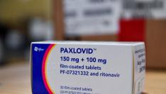 Vista del Paxlovid, el antiviral oral de Pfizer para tratar adultos con síntomas leves y moderados de covid-19. gsc
