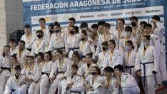 Medallistas cadetes en la segunda fase del Campeonato de Aragón de Juegos Escolares.