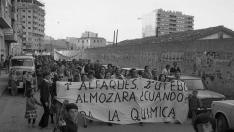 1982-12471 Protesta en el barrio de la Almozara