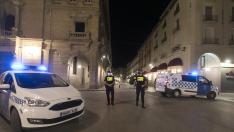 Patrulla de la Policía Local de Huesca en imagen de archivo.