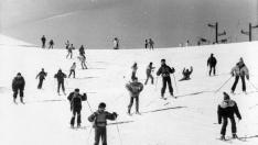 La estación de esquí de Candanchú en 1990.