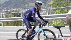 Jorge Arcas, en la tercera etapa del Tour de los Alpes.