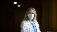 Juana Jiménez, en el servicio de Medicina Interna del Hospital Nuestra Señora de Gracia.