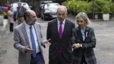 Lambán, este martes en la reunión del Consejo Empresarial y Comité ejecutivo CEOE Aragón.