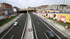 El accidente se ha producido en el túnel de la Z-40 a la altura de Santa Isabel.