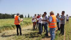 La actividad ha tenido lugar en una finca de más de siete hectáreas situada en las inmediaciones de Sariñena.