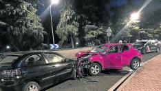 Choque con heridos entre dos coches ocurrido en Madrid