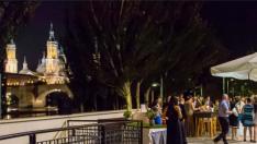 Restaurante El Molino de San Lázaro en Zaragoza, a orillas del Ebro.
