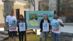 Carlos Yuste, Nuria Pargada, Beatriz Bueno y Marcos Barranco durante la presentación.