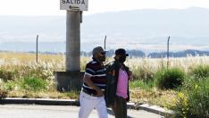 La entrada de María Victoria Pinilla en la cárcel de Zuera