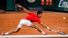 Djokovic durante el partido