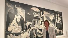 Mick Jagger ante el 'Guernica', prohibido fotografiar.