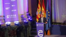 El Rey preside el acto de aniversario de la CEOE en Aragón.