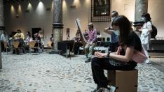 Taller de dibujo con Lapin, organizado el año pasado para la Noche en Blanco en el Museo Pablo Gargallo