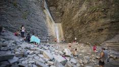 Entorno de la cascada de Orós Bajo en Biescas