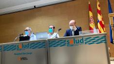 Acto de la entrega de las becas de formación en el Hospital Universitario San Jorge de Huesca.