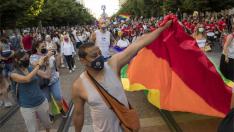 Manifestación del Orgullo en Zaragoza en 2021. gsc