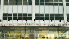 Entrada al hospital Miguel Servet de Zaragoza