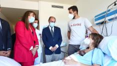El Presidente de Aragón visita el Hospital de Barbastro