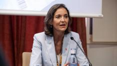 La ministra Maroto, durante el foro con la OCDE en Ibiza.