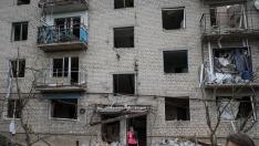 Chasiv Yar en Donetsk tras los ataques rusos.