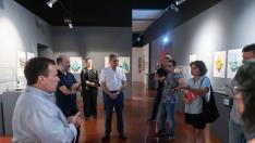 La visita realizada este jueves al Museo de Origami de Zaragoza.