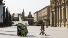 Ola de calor en Zaragoza.