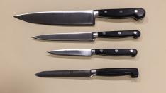 Cuchillo cocinero, universal, puntilla y dentado.