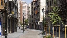 El renovado aspecto de la calle Predicadores de Zaragoza