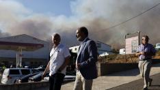 Incendio en Ateca: los evacuados del incendio de Moros alojados en el polideportivo, que ha recibido la visita de Lambán
