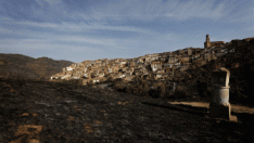 Gif así ha quedado Moros tras el devastador incendio originado en Ateca