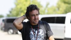 Fernando Alonso, en el Gran Premio de Hungría