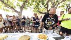 Concurso de tortilla de patata en las fiestas de Villanueva de Gállego
