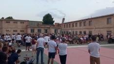 Último ensayo de los Danzantes de Huesca antes del inicio de las Fiestas de San Lorenzo