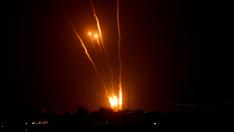 Misiles lanzados por Palestina a Israel.