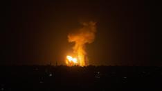 Bombardeo de Israel este viernes en la Franja de Gaza.